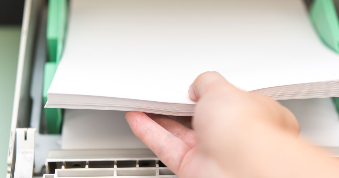 Ramette de papier pour imprimante