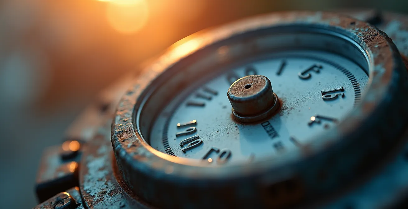 Détail macro d'un compteur d'énergie intelligent