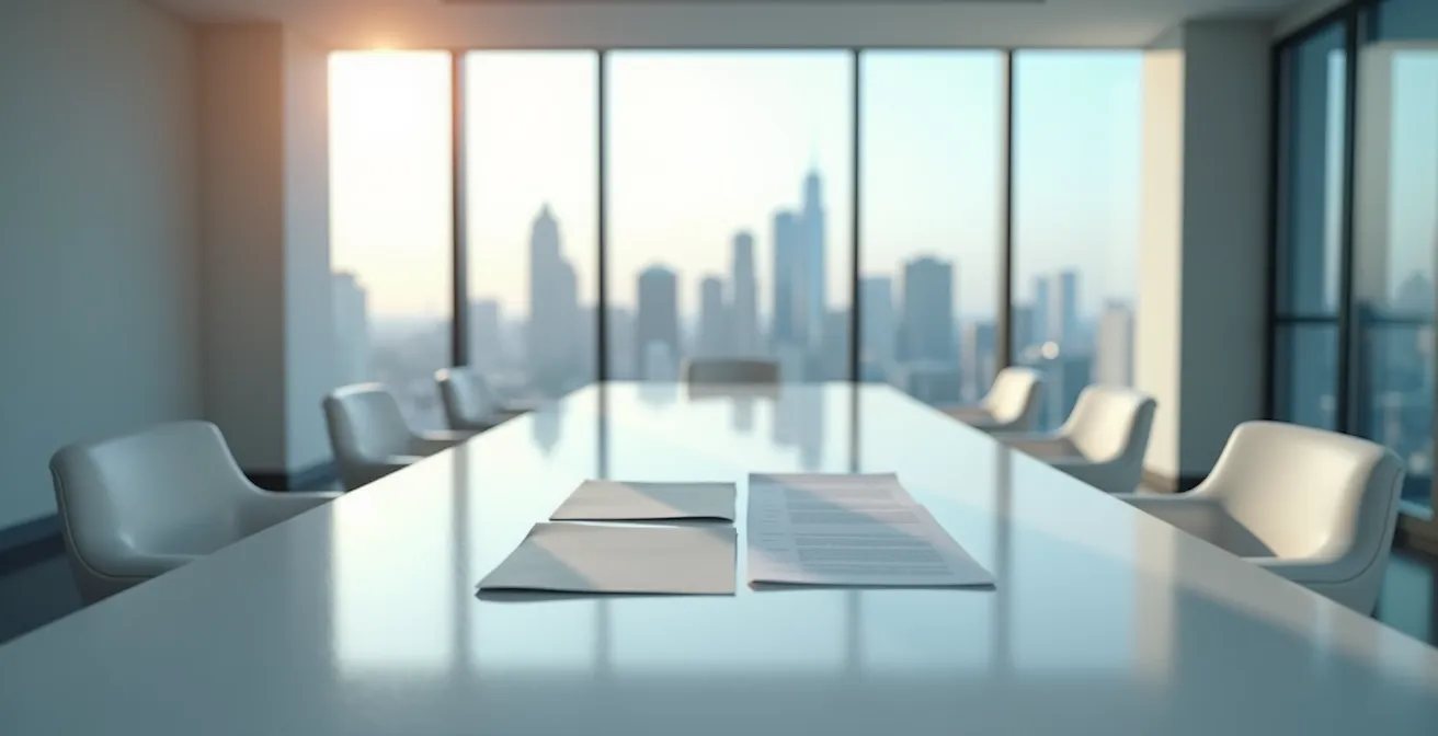 Vue aérienne d'une négociation de contrat énergétique