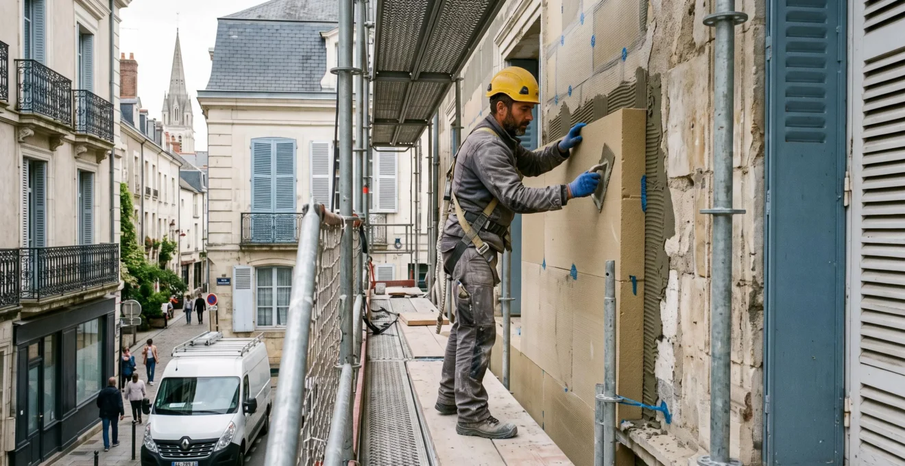 Personne effectuant une opération bancaire à un distributeur automatique dans une agence bancaire en France